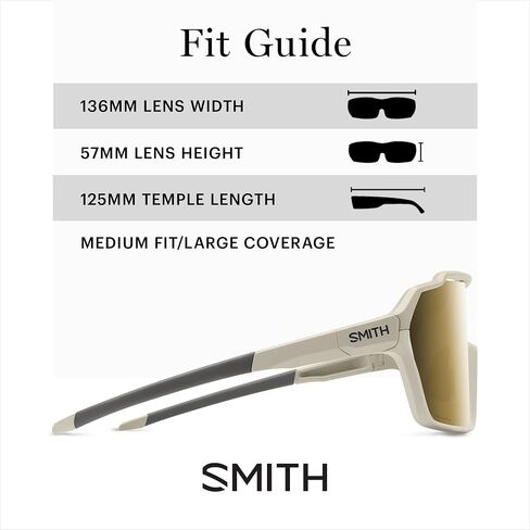 SMITH Shift MAG Sunglasses – Shield Lens Performance Sports Sunglasses for Running, Biking, MTB & More – For Men & Women in Saudi Arabia
