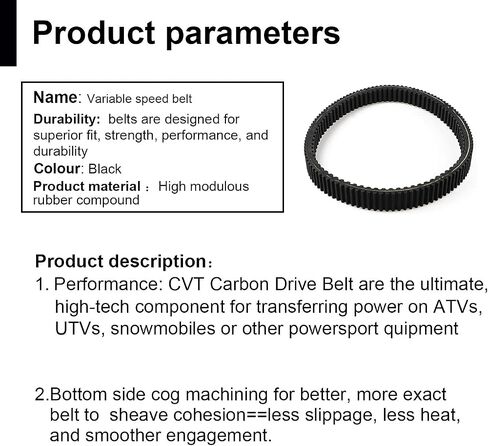 Heavy Duty CVT Drive Belt 49C4266 49G4266 for Can-Am Defender/Maverick Sport 1000, Replace for Ski-Doo Summit X 800R Replace 422280651 422280654 417300391 422280652 417300253 in Saudi Arabia