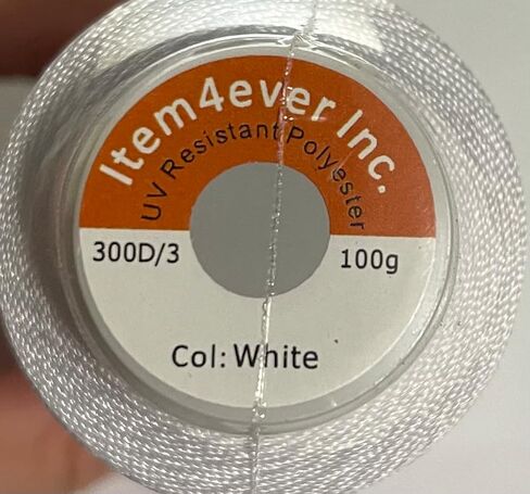 UV Resistant Polyester Thread for Outdoor Leather Upholstered (Large, White) in Saudi Arabia