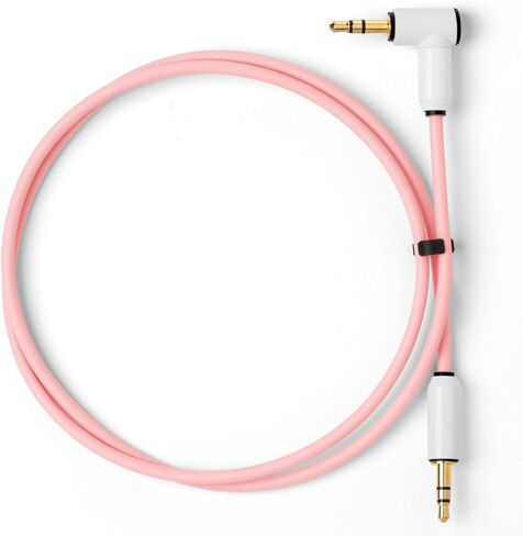 كابل الصوت MyVolts Candycord، مقبس صغير مستقيم إلى مقبس صغير بزاوية، 70 سم، لون رمادي مسحوق، مثالي لـ Microfreak، Korg Volca، مشغل الجيب، سماعات الرأس in Kuwait