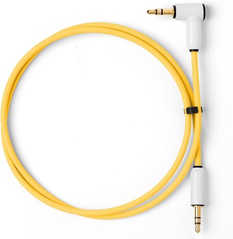 كابل الصوت MyVolts Candycord، مقبس صغير مستقيم إلى مقبس صغير بزاوية، 70 سم، لون رمادي مسحوق، مثالي لـ Microfreak، Korg Volca، مشغل الجيب، سماعات الرأس in Kuwait