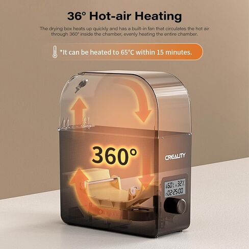 Official Creality Filament Dryer Box 2.0 for PLA ABS PETG TPU ASA PC PA PP 3D Printer Filament Dry, Adjustable 45°C-65°C Dehydrator,24-Hour Timer Storage Drier Keep Materials Drying During Printing in Saudi Arabia