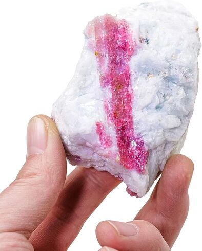 Natural Crystal Raw Stone Natural Plum Blossom Tourmaline Raw Stone 0.11-0.22lb Healing Crystal Magnetic Field Home Decoration Woman Gift in Saudi Arabia