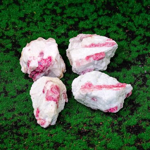 Natural Crystal Raw Stone Natural Plum Blossom Tourmaline Raw Stone 0.11-0.22lb Healing Crystal Magnetic Field Home Decoration Woman Gift in Saudi Arabia