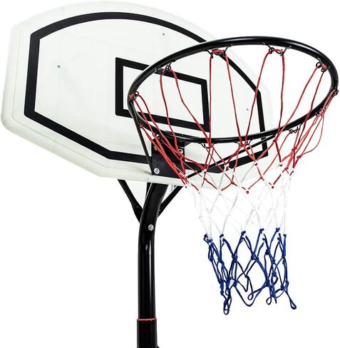 Best View Heavy Duty Indoor & Outdoor Portable Big Size Basketball Hoop & Goal Stand Back Boar for Kids & Adult, Height Adjustable in Saudi Arabia