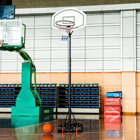 Best View Heavy Duty Indoor & Outdoor Portable Big Size Basketball Hoop & Goal Stand Back Boar for Kids & Adult, Height Adjustable in Saudi Arabia