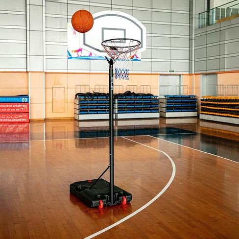 Best View Heavy Duty Indoor & Outdoor Portable Big Size Basketball Hoop & Goal Stand Back Boar for Kids & Adult, Height Adjustable in Saudi Arabia