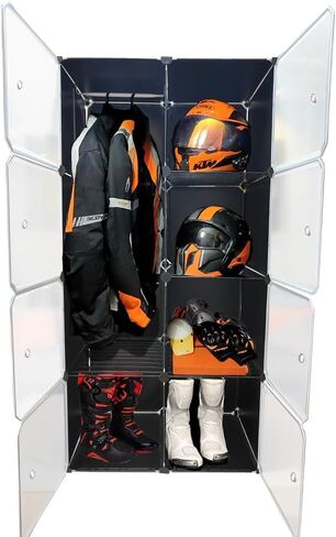 رف تخزين خوذة الدراجة النارية، خزانة عرض الخوذة، رف منظم للخوذة مناسب لتخزين معدات ركوب الدراجات النارية in Kuwait