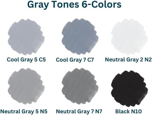 بدائل فنية، قلم توضيحي، خلاط N1 - فرشاة ذات طرف مزدوج + إزميل - قلم كحول - رسم توضيحي، رسم، مانغا، تلوين in Kuwait