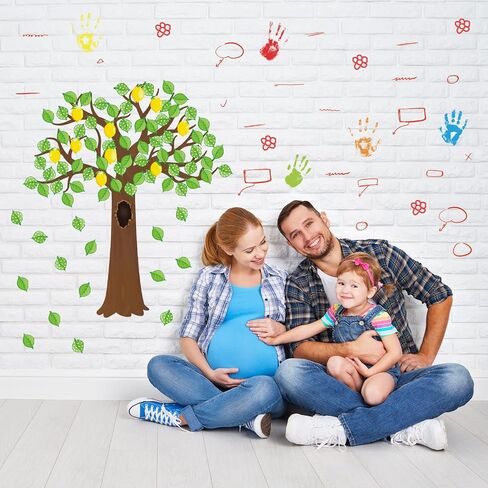 189 Pcs Classroom Tree Bulletin Board Set Summer Lemon Tree Bulletin Board Decor with Polka Dot Leaves Cutouts Lemon Cutouts for School Classroom Chalkboard Wall Decor in Saudi Arabia