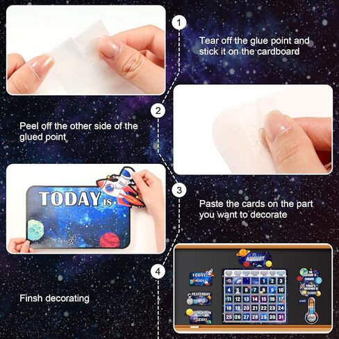 85 قطعة من لوحة نشرة تقويم كاندي لاند، لوحة نشرة تقويمية للفصل الدراسي مع أرقام شهر الطقس للعودة إلى المدرسة، موضوع جميل، سبورة سبورة لتزيين جدران الفصل الدراسي in Kuwait