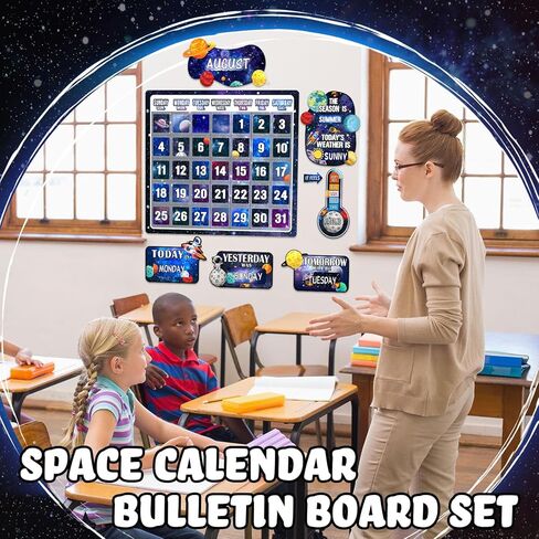 85 قطعة من لوحة نشرة تقويم كاندي لاند، لوحة نشرة تقويمية للفصل الدراسي مع أرقام شهر الطقس للعودة إلى المدرسة، موضوع جميل، سبورة سبورة لتزيين جدران الفصل الدراسي in Kuwait