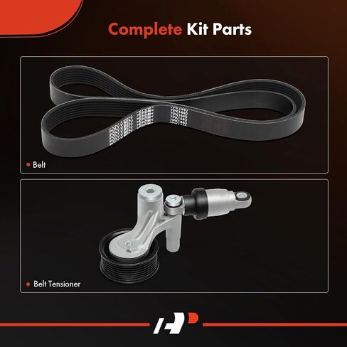 A-Premium Engine Serpentine Belt Drive Kit with Tensioner Compatible with Honda Accord 2013-2017, CR-V CRV 2017-2019 & Acura TLX 2015-2020 - DOHC L4 2.4L in Saudi Arabia