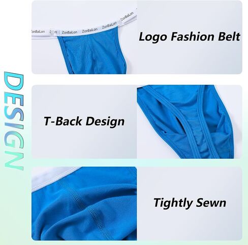 Sexy Men's Thongs Low Waist Bamboo Viscose Fiber Underwear With Adjustable Waistline in Saudi Arabia