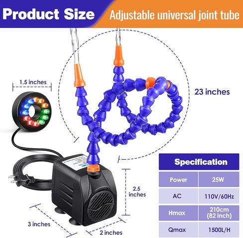 مضخة طاولة المياه مع أضواء ملونة، مضخة تدفق مياه صيفية قابلة للتعديل للأولاد والبنات، طاولة مياه مع أنابيب مياه مزدوجة، ألعاب طاولة رش في الهواء الطلق للأولاد والبنات in Kuwait