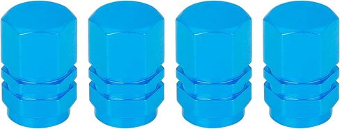 X AUTOHAUX 4pcs Orange Tire Stem Valve Caps Wheel Valve Covers Car Dustproof Hexagon Shape Aluminium Alloy Tire Cap in Saudi Arabia