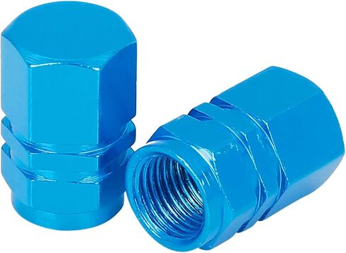 X AUTOHAUX 4pcs Orange Tire Stem Valve Caps Wheel Valve Covers Car Dustproof Hexagon Shape Aluminium Alloy Tire Cap in Saudi Arabia