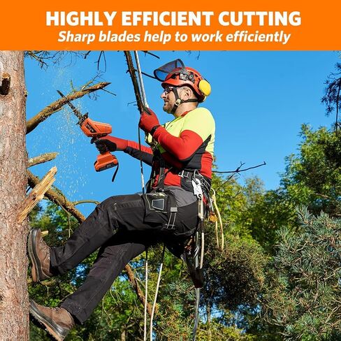 DINSHARE 20V Cordless Reciprocating Saw, 0-3500 SPM, 2 Packs Batteries, Updated, Tool-Free Blade Change, LED Light Power Reciprocating Saws, Includes 6 Saw Blades Kit for Wood/Metal/PVC Cutting in Saudi Arabia