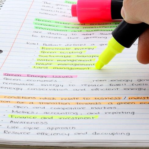 BAZIC Highlighter Yellow Color Desk Style, Soft Grip Chisel Tip Broad Fine Line Highlighters, Unscented Coloring Marker (3/Pack), 1-Pack in Saudi Arabia
