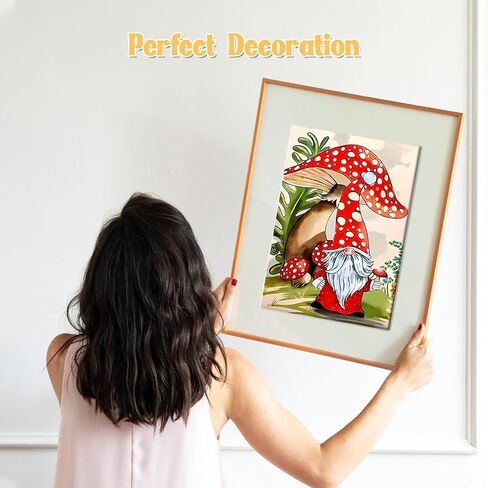 NAIMOER Gnome Diamond Art Kits for Adults, Full Drill Mushroom Gnomes Fall Diamond Art Kits, 5D Thanksgiving Diamond Art Fall Diamond Art Kits for Home Decor 30x40cm in Saudi Arabia