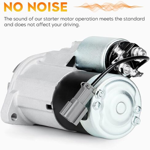 Starter for Nissan Frontier V6 3.3L 1999 2000 2001, Xterra V6 3.3L 2000 2001, 23300-4S100, 23300-4S102, M0T60185, M0T60186, M0T60187 in Saudi Arabia
