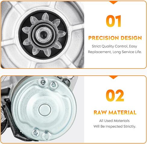 Starter for Nissan Frontier V6 3.3L 1999 2000 2001, Xterra V6 3.3L 2000 2001, 23300-4S100, 23300-4S102, M0T60185, M0T60186, M0T60187 in Saudi Arabia