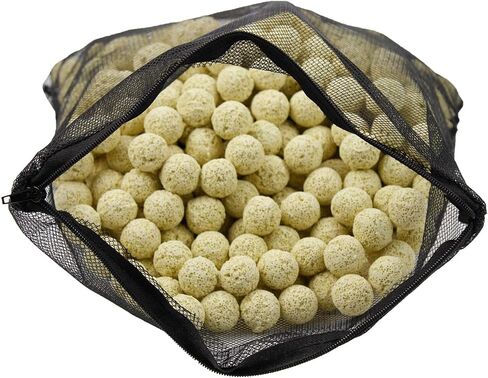 AQUANEAT Bio Ball Filter Media for Freshwater Aquarium and Marine Fish Tank Sump • Canister Filter • HOB Filter • Refugium • Koi Ponds (1 Gallon) in Saudi Arabia