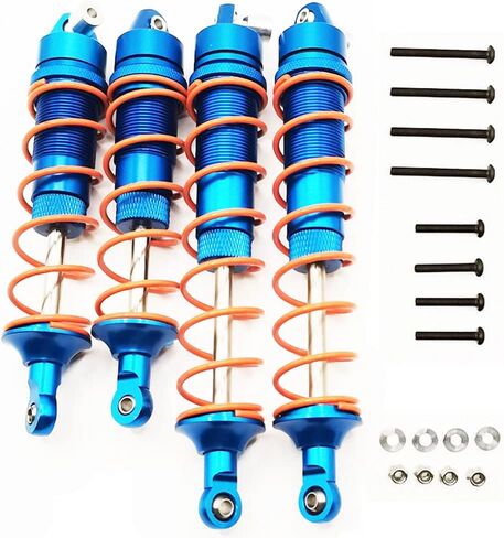 4pcs Front and Rear Shock Absorber Damper for Arrma Kraton 6S BLX Outcast 6S BLX Notorious 6S BLX Fireteam 6S BLX Upgrade Parts, Replacement for ARA330621 ARA330622 (Dark Blue) in Saudi Arabia
