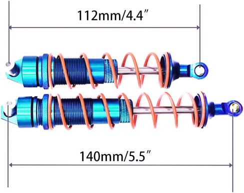 4pcs Front and Rear Shock Absorber Damper for Arrma Kraton 6S BLX Outcast 6S BLX Notorious 6S BLX Fireteam 6S BLX Upgrade Parts, Replacement for ARA330621 ARA330622 (Dark Blue) in Saudi Arabia