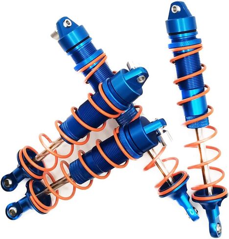 4pcs Front and Rear Shock Absorber Damper for Arrma Kraton 6S BLX Outcast 6S BLX Notorious 6S BLX Fireteam 6S BLX Upgrade Parts, Replacement for ARA330621 ARA330622 (Dark Blue) in Saudi Arabia