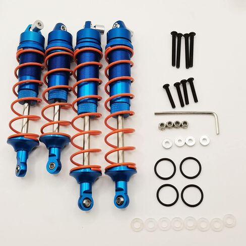 4pcs Front and Rear Shock Absorber Damper for Arrma Kraton 6S BLX Outcast 6S BLX Notorious 6S BLX Fireteam 6S BLX Upgrade Parts, Replacement for ARA330621 ARA330622 (Dark Blue) in Saudi Arabia