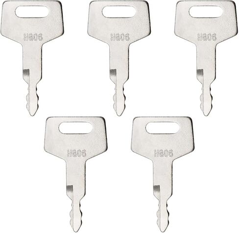 Ignition Key H806 17001-00019 180845 Compatible with Takeuchi Gehl Hitachi New Holland Case Excavators 5Pcs in Saudi Arabia