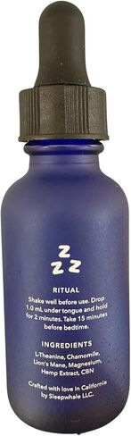 Nighttime Sleep Support for Peaceful Night Sleep - Gluten-Free, No Sugar, Non-GMO, Vegan, Keto-Friendly - 1 fl oz in Saudi Arabia