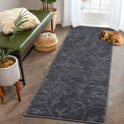 Modern Runner Rug 2x8 Solid Shag Runner Rug for Hallway Kitchen Soft Plush Shaggy Runners Non-Slip Boho Carpet Entryway Fluffy Floor Cover Indoor Living Room Laundry Area Rug Home Decor Beige in Saudi Arabia