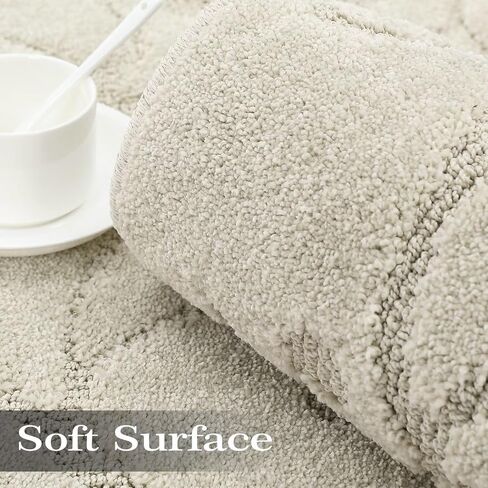 Modern Runner Rug 2x8 Solid Shag Runner Rug for Hallway Kitchen Soft Plush Shaggy Runners Non-Slip Boho Carpet Entryway Fluffy Floor Cover Indoor Living Room Laundry Area Rug Home Decor Beige in Saudi Arabia