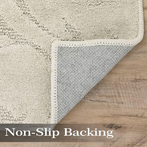 Modern Runner Rug 2x8 Solid Shag Runner Rug for Hallway Kitchen Soft Plush Shaggy Runners Non-Slip Boho Carpet Entryway Fluffy Floor Cover Indoor Living Room Laundry Area Rug Home Decor Beige in Saudi Arabia