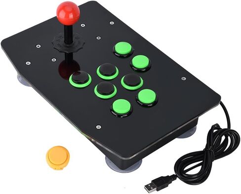 وحدة تحكم USB Arcade Fighting Joy Stick، عصا قتال Arcade، وحدة تحكم الألعاب بدون تأخير لألعاب الكمبيوتر الشخصي in Saudi Arabia
