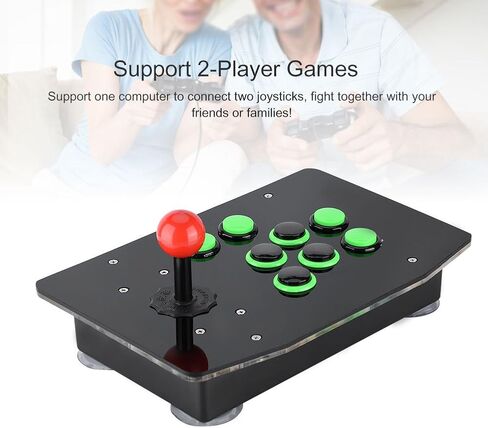 وحدة تحكم USB Arcade Fighting Joy Stick، عصا قتال Arcade، وحدة تحكم الألعاب بدون تأخير لألعاب الكمبيوتر الشخصي in Saudi Arabia