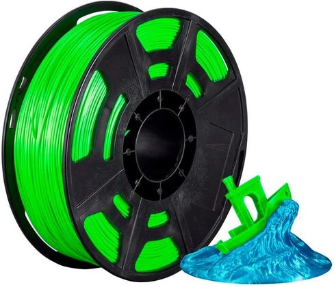 Monoprice Hi-Gloss 3D Printer Filament PLA 1.75mm - 1kg/Spool - Orange Red, Works with All PLA Compatible 3D Printers in Saudi Arabia