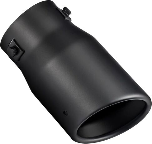 طرف عادم أسود قابل للتعديل مقاس 1 بوصة - 2.5 بوصة، مدخل 1.0-2.5 بوصة، مخرج 3.5 بوصة، مسمار طويل من الفولاذ المقاوم للصدأ 6 بوصة على أطراف أنابيب العادم، عالمي لأنبوب عادم بقطر خارجي 1.5/1.75/2/2.25/2.5 بوصة in Kuwait