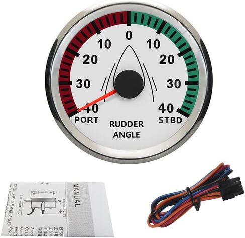 ELING مقاوم للماء الدفة زاوية مؤشر قياس متر 0-190ohm مع مستشعر التزاوج 3-3/8 "(85 مللي متر) مع الخلفية in Kuwait