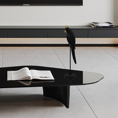 تمثال ببغاء مزدوج، عمل فني غربي بسيط ذهبي، تمثال راتنج مصنوع يدويًا يجلب الحظ السعيد، ديكورات يمكن تطبيقها على المنزل، غرفة المعيشة، طاولة مكتب داخلية، هدية للنساء والأصدقاء in Kuwait