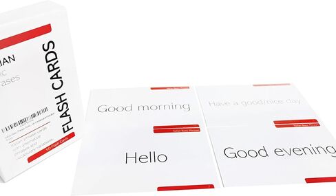 بطاقات فلاش باتس: 50 بطاقة فلاش للعبارات الإيطالية الأساسية مع اختلافات في المحادثة in Kuwait