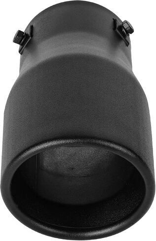 Universal Fit 2-2.25 - 2.5-2.75 Inch Inlet Adjustable Exhaust Tail Pipe Diameter Exhaust Tip Black Powder Coated Stainless Steel Tailpipe Tips Tail Pipe Car Muffler Tips (A32-B) in Saudi Arabia