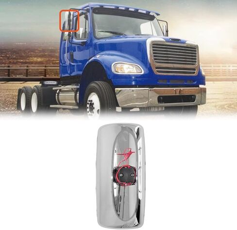 استبدال المرآة الرئيسية من الكروم لـ Freightliner M2 100 106 112 114 سلسلة سائق الشاحنة وجانب الركاب in Kuwait