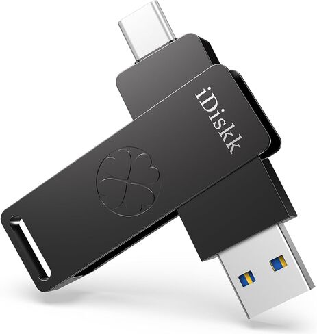 【for iPhone 15 Series】 iDiskk 512GB Super Fast Solid State Flash Drive Photo Stick,USB C iPad, MacBook,Laptops,Android Phones and Windows Computer, Up to 1000MB/S in Saudi Arabia