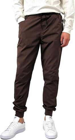 Southpole Men's Basic Tech Woven Track Jogger Pants, Quick Dry, Lightweight, Stretchable in Saudi Arabia