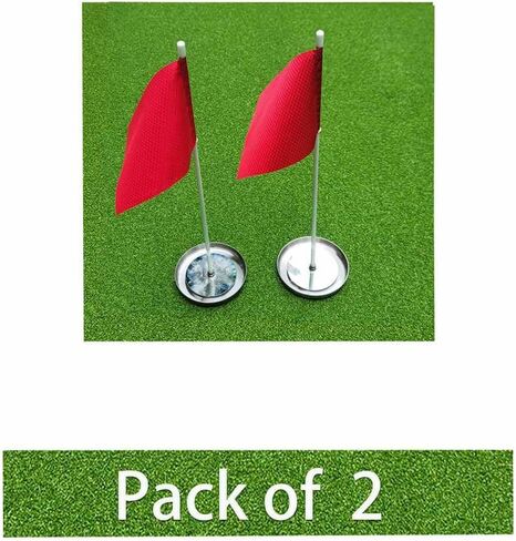 كوب معدني لوضع الجولف مع فتحة لتدريب الجولف على شكل علم من أجل وضع الجولف باللون الأخضر في الأماكن المغلقة والمفتوحة in Kuwait