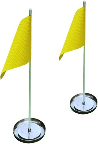 كوب معدني لوضع الجولف مع فتحة لتدريب الجولف على شكل علم من أجل وضع الجولف باللون الأخضر في الأماكن المغلقة والمفتوحة in Kuwait