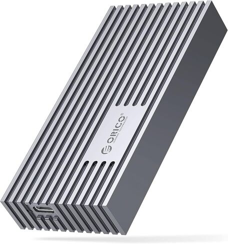 ORICO NVMe SSD Enclosure 40Gbps M.2 إلى USB-C محول لـ NVMe M-Key 4TB SSD 2280، حافظة SSD خارجية من الألومنيوم M2، متوافقة مع Thunderbolt 3/4 USB3.2/3.1/3.0/Type C -M234-GY-V1 in Kuwait